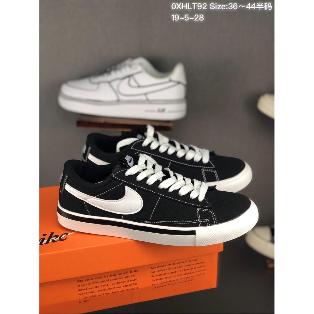 Sepatu Sneakers Desain Nike Blazer Low 19th Bahan Kanvas Shopee