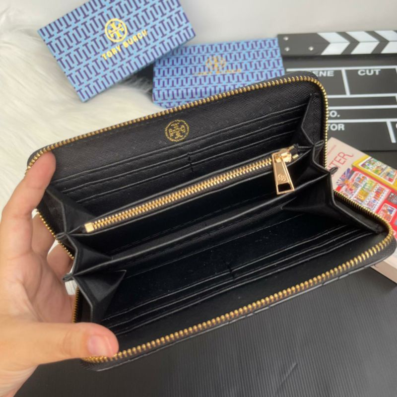 DOMPET TORY BURCH 1 ZIPPER +FREE BOX