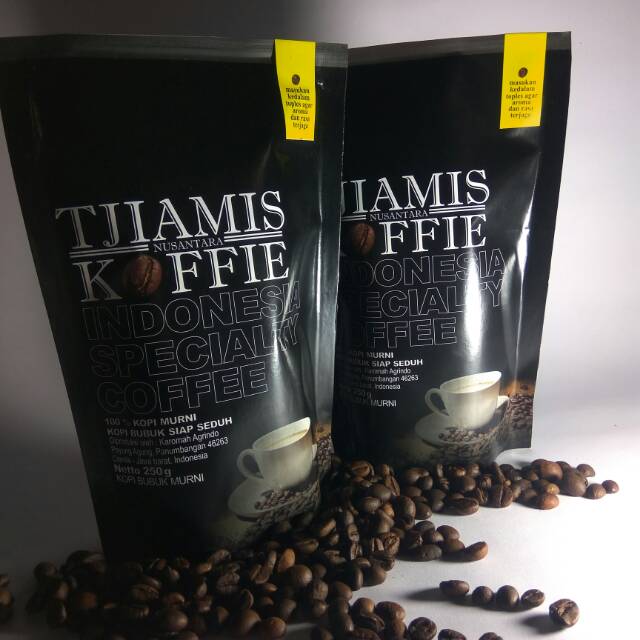 

2 Paket Tjiamis Koffie 250gram (100% Kopi Bubuk Murni)