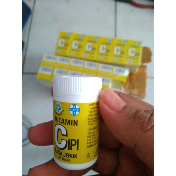 Vitamin C Ipi isi 45 rasa jeruk penambahan imun expyed2023