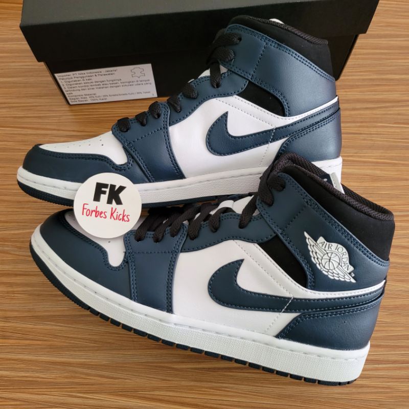 Air Jordan 1 Mid Dark Teal Armory Navy || blue obsidian facetasm