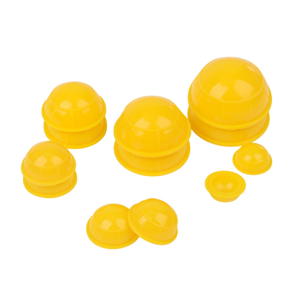

CkeyiN 12 pcs / set Silicone Bekam Piala Vacuum Bekam Perangkat Acupoint Pijat