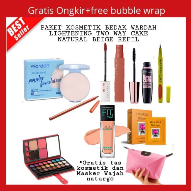 maybelline - paket make up - paket make up murah - paket kosmetik lengkap - paket make up maybeline 