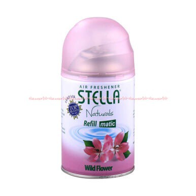 Stella Matic Wild Flower 225ml Refill Pengharum Ruangan Otomatis Isi Ulang Stela Refil