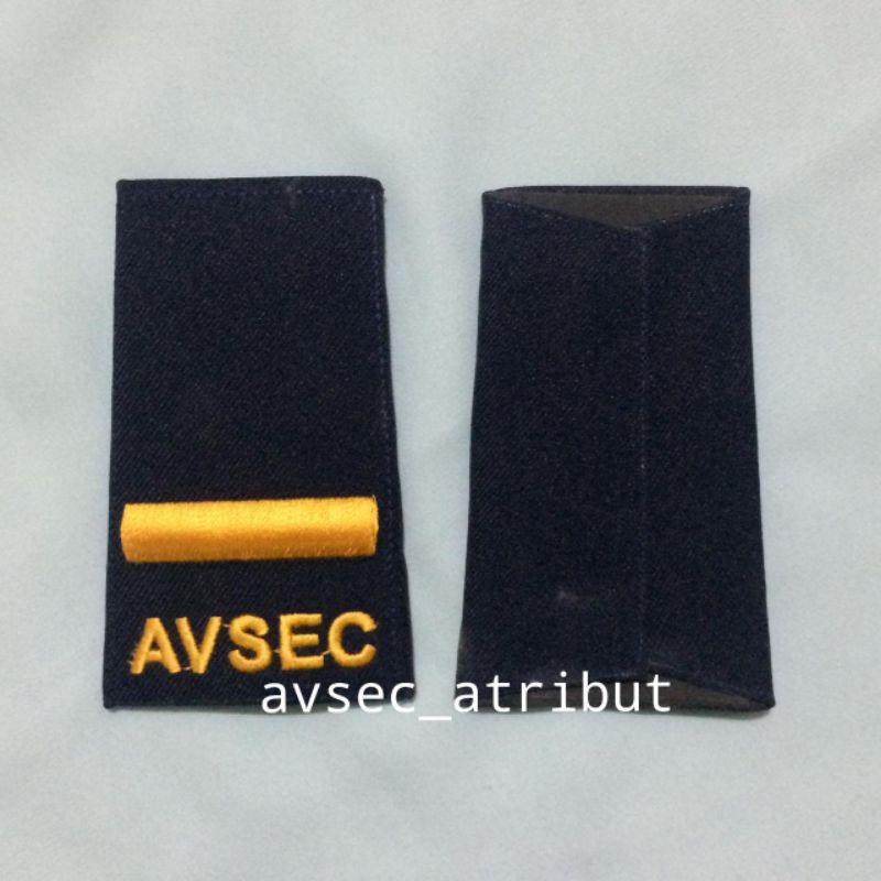 BAR I KUNING BORDIR/PANGKAT AVSEC/ATRIBUT AVSEC