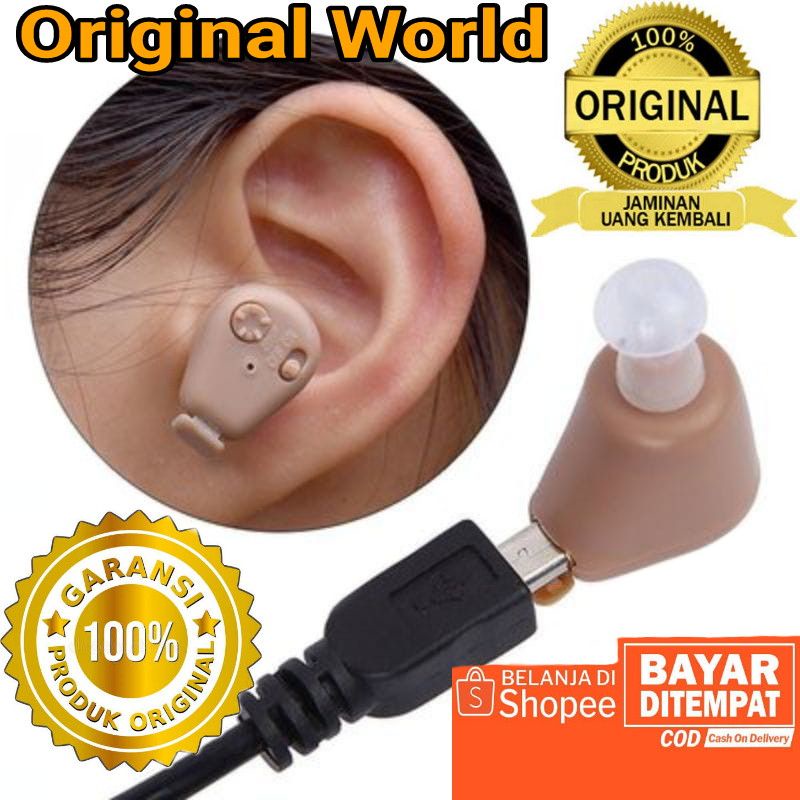 Alat Bantu Dengar Mini Charger Hearing Aid Original  K88