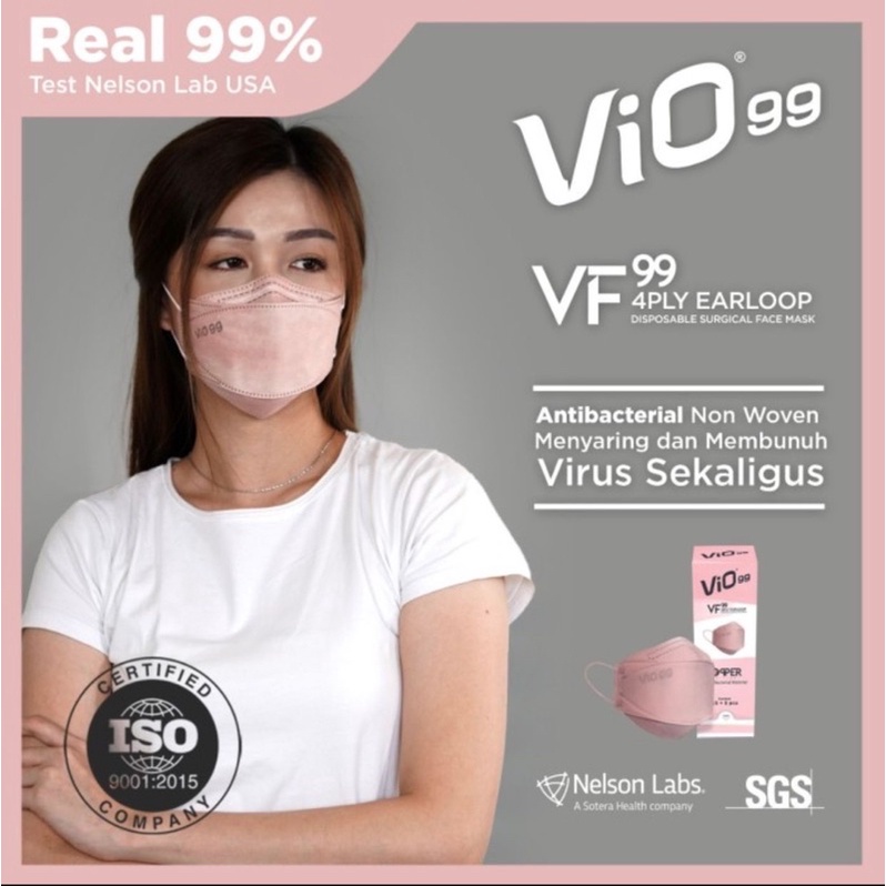 Masker Vio VF 99 4Ply Earloop (Copper)