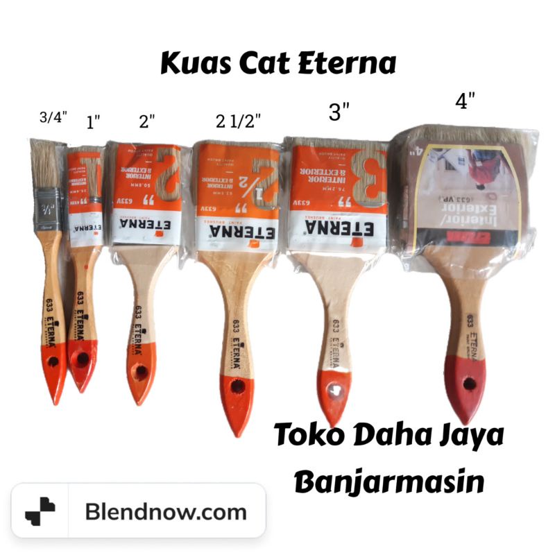 

kuas cat eterna ukuran 3/4 inci-4 inci