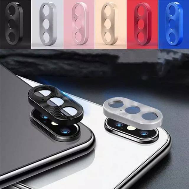 Tempered Glass Camera Iphone X Protective Metal Lens Ring