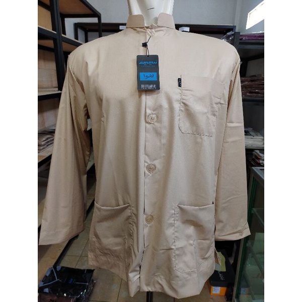 Baju Koko Ammu Collection Original Model Yamani / Koko Kerah Yamani / Koko Habaib Model Kerah Yamani