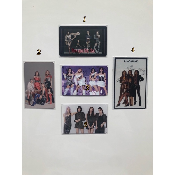 PHOTOCARD PC BLACKPINK HYLT SAMSUNG SQUARE UP THE SHOW 4+1 OFFICIAL