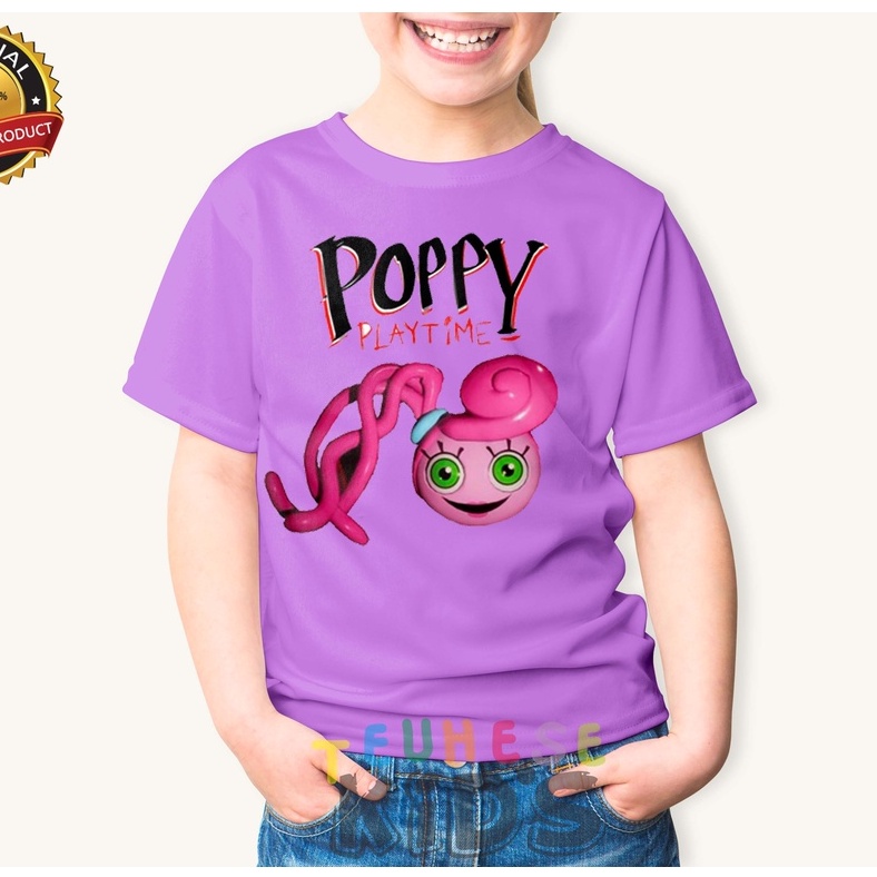 baju kaos anak mommy long legs huggy wuggy bahan premium