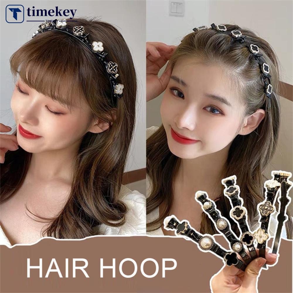 Timekey Bando Poni Rambut Model Kepang Untuk Wanita J8K7