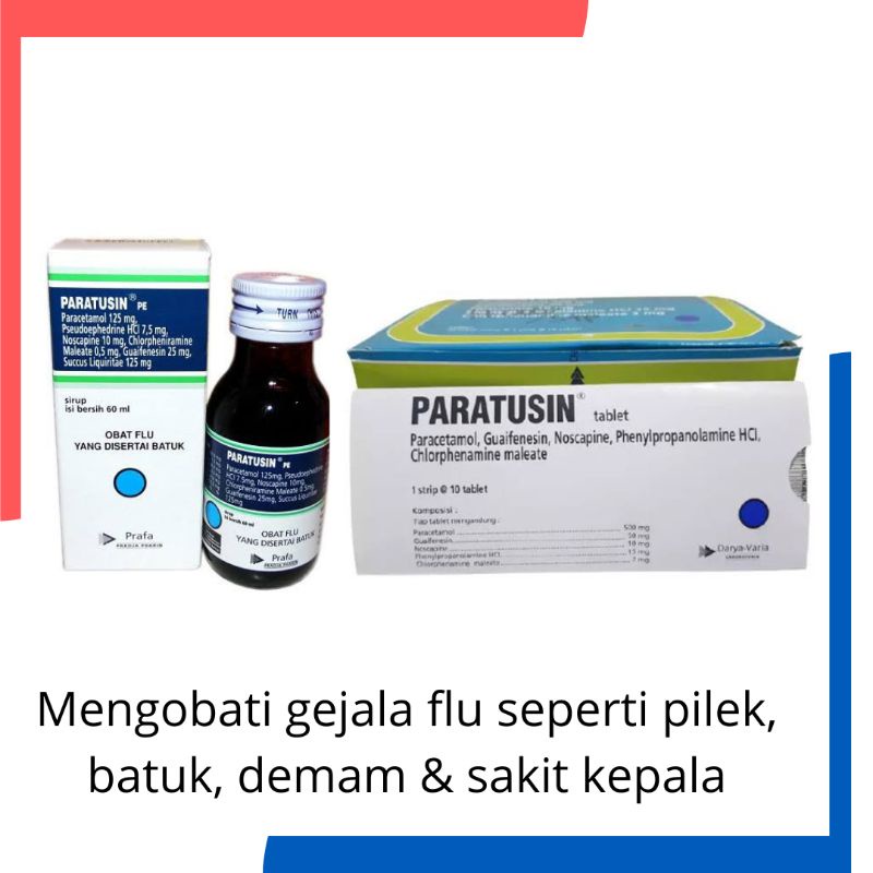 Paratusin sirup obat batuk&amp; pilek anak 60ml