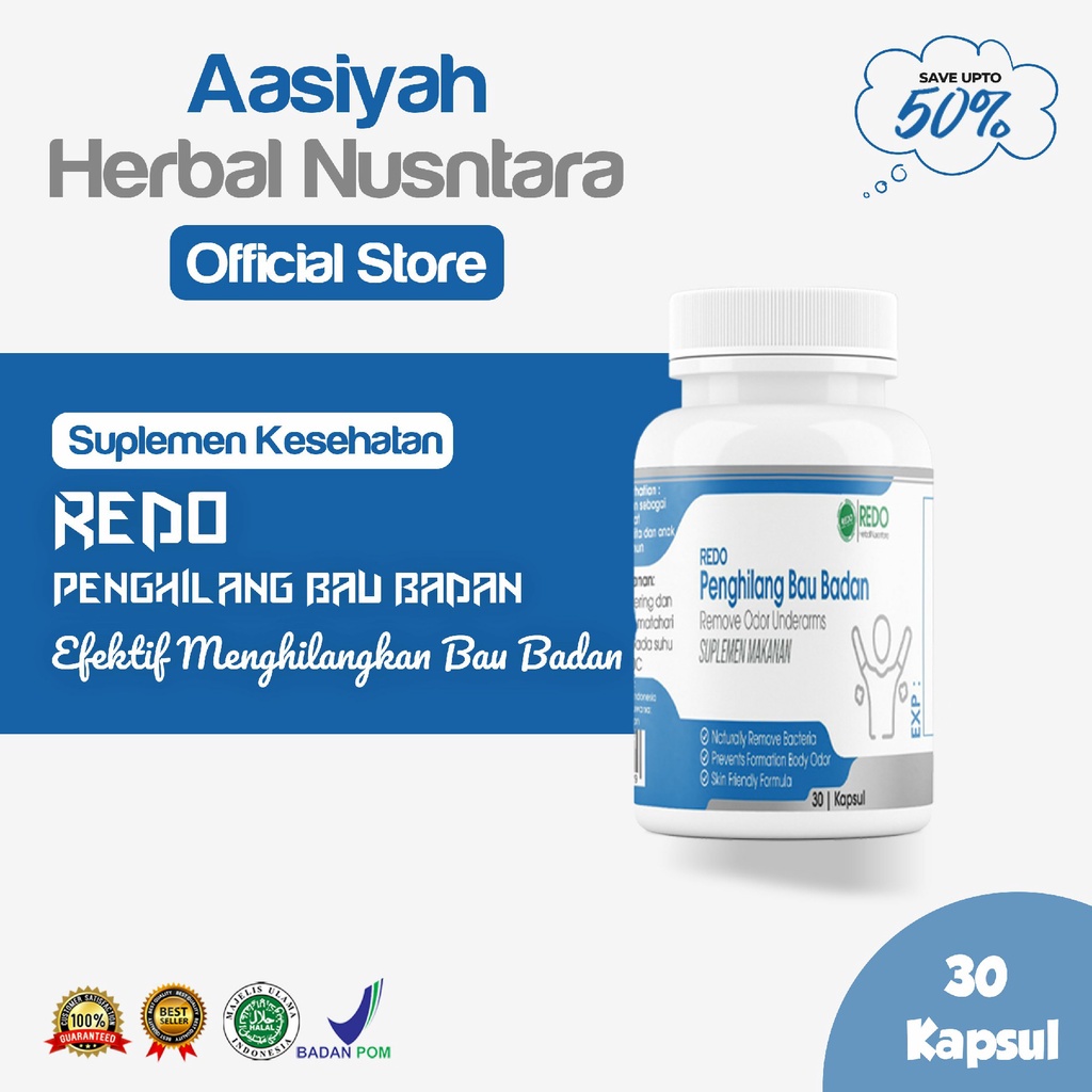 PENGHILANG BAU BADAN SADA ISI 30 - SUPLEMEN PENGHILANG BAU KETIAK / DEOREX PENGHILANG BAU BADAN / OB
