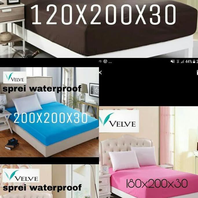 VELVE bed protector | Sprei Waterproof | Sprei Anti Ompol (200x200)