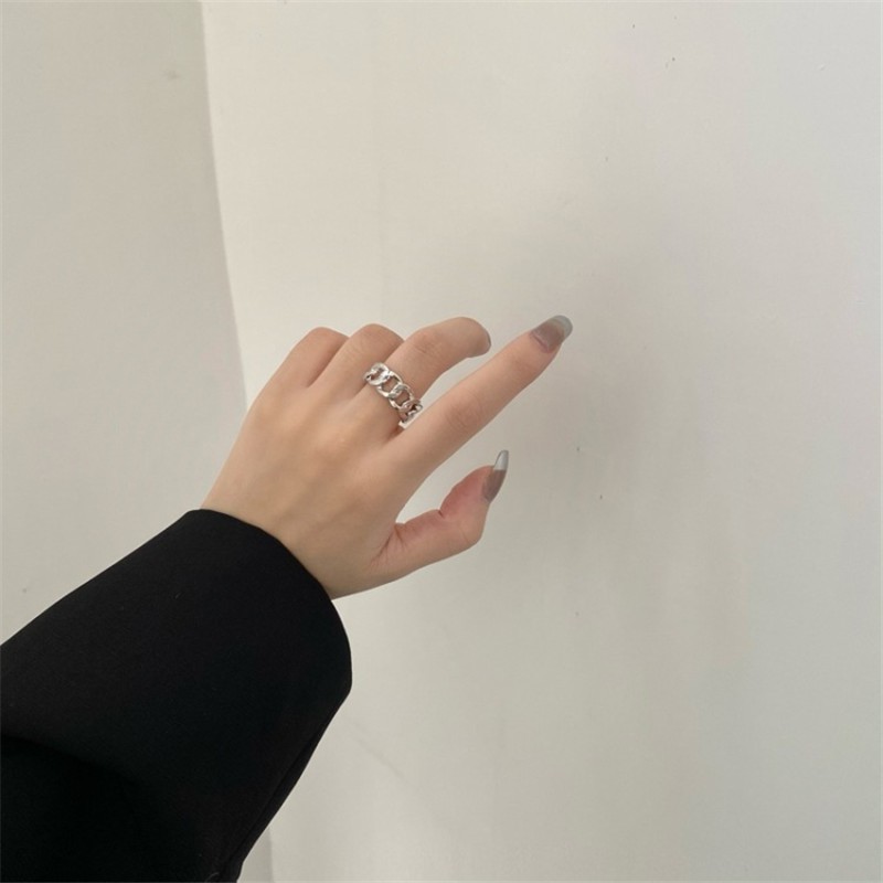 Chain Open Ring Accessories Trendy Fashion Bungee Hip Hop