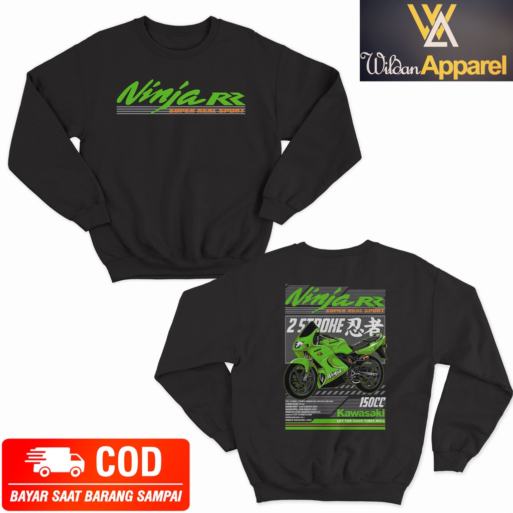 JAKET SWEATER KAWASAKI NINJA RR 150 BIG SIZE JUMBO