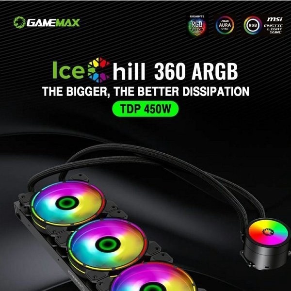 Gamemax ICECHILL 360 Rainbow ARGB AIO Liquid Cooler