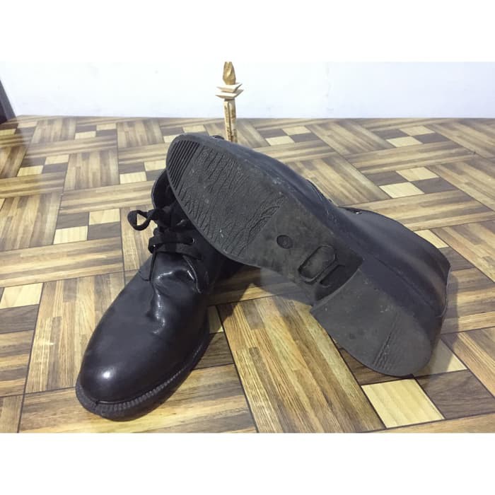 RPM SEPATU HITAM PDH BERTALI PASKIBRA COWOK PRIA SHOES UK 41