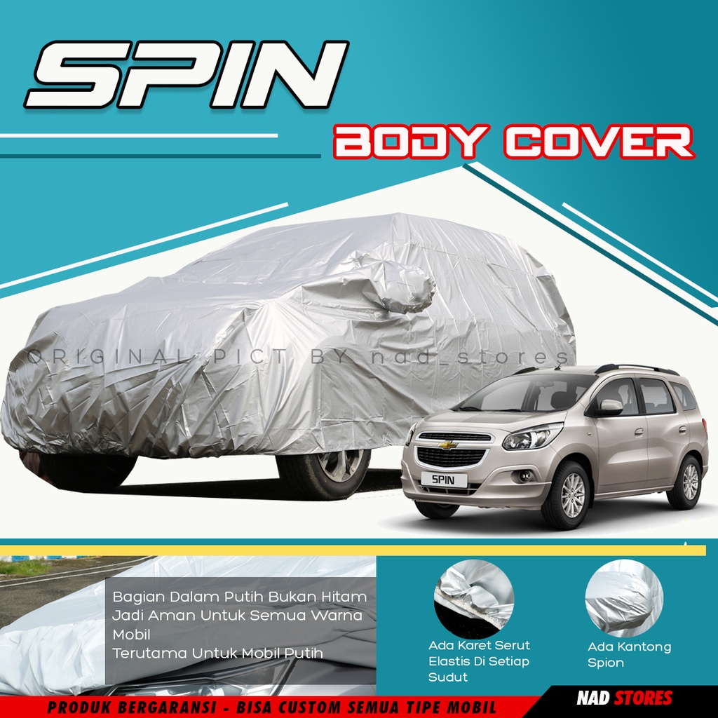 Sarung Mobil spin Body Cover Selimut Mobil Chevrolet Spin trax spark audi coupe lova