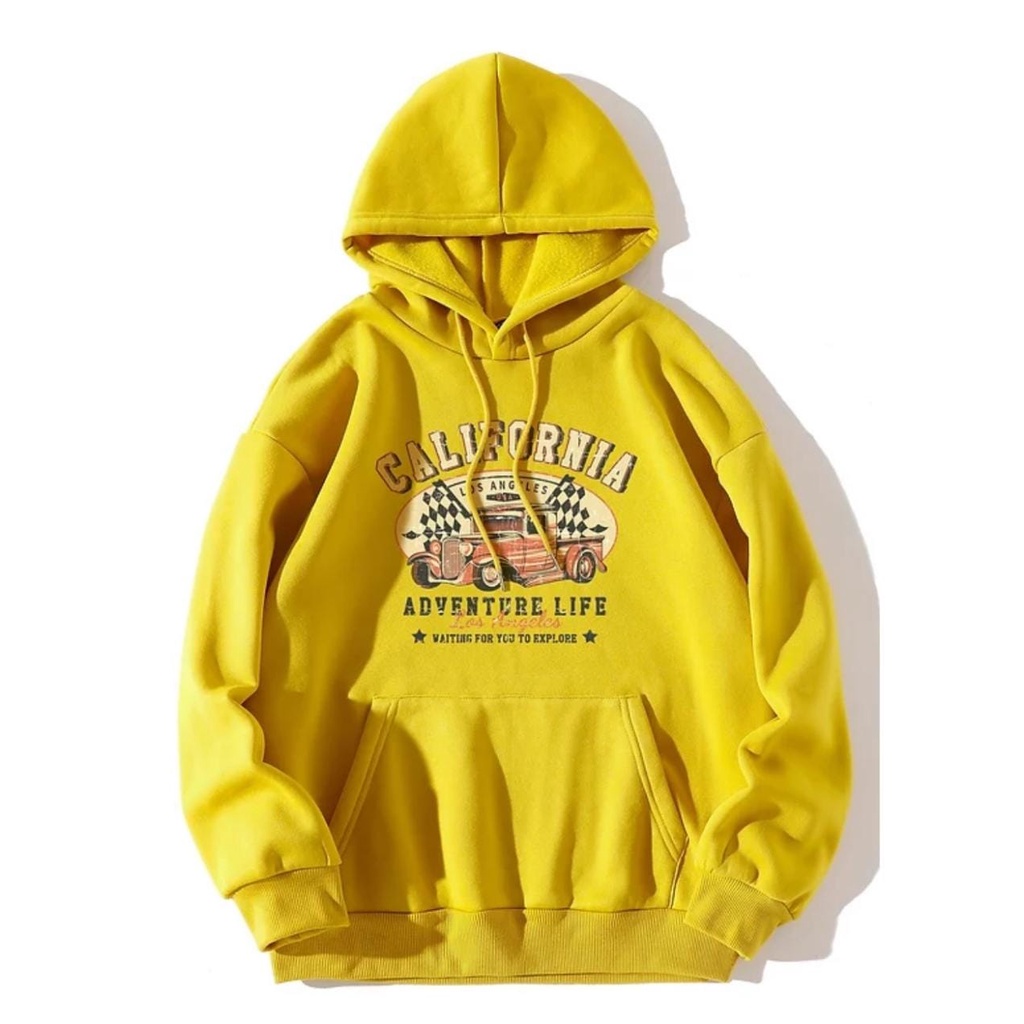 HOODIE PRIA WANITA KEKINIAN - HOODIE ADVENTURE LIFE CALIFORNIA   / HOODIE WANITA TEBAL