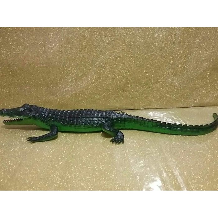 Mainan Anak Hewan Animal Binatang Buaya Crocodille Karet Bunyi