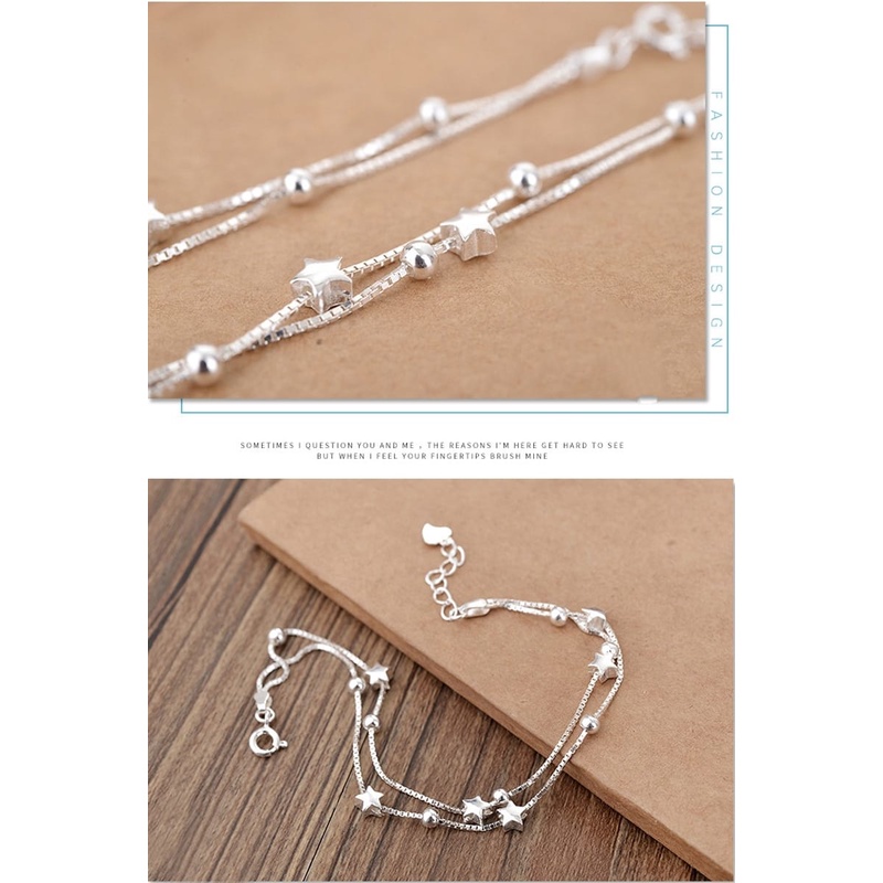 Gelang GL24 Tembaga Lapis S925 Premium Fashion Wanita Korea Gelang Unik Lucu Keren Bagus Banget/ Deluna /BB