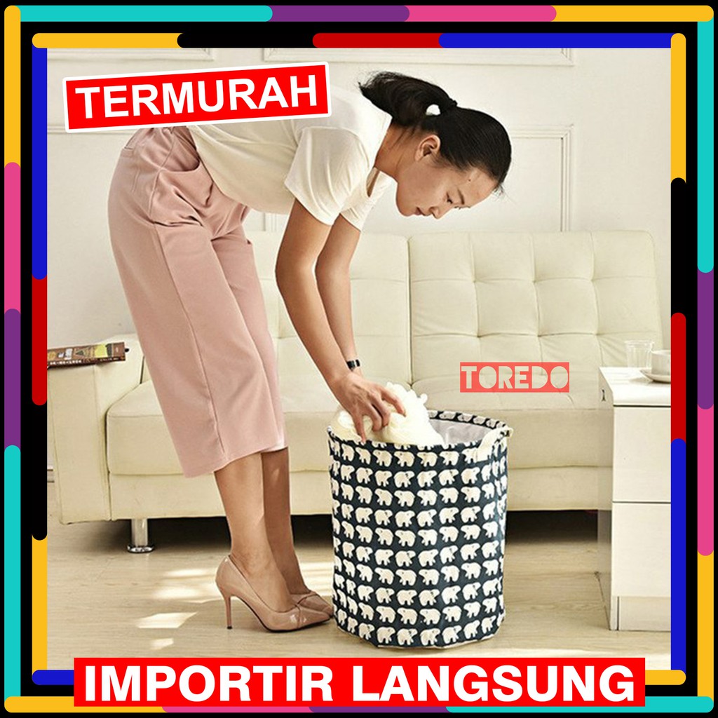 Keranjang Laundry / basket / Tempat baju kotor Keranjang Multifungsi