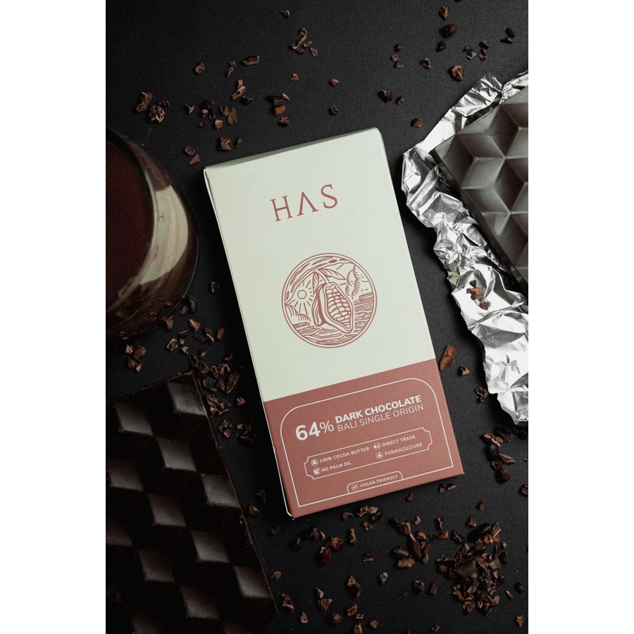 

Has Chocolate dark 64% Bali Single-Origin