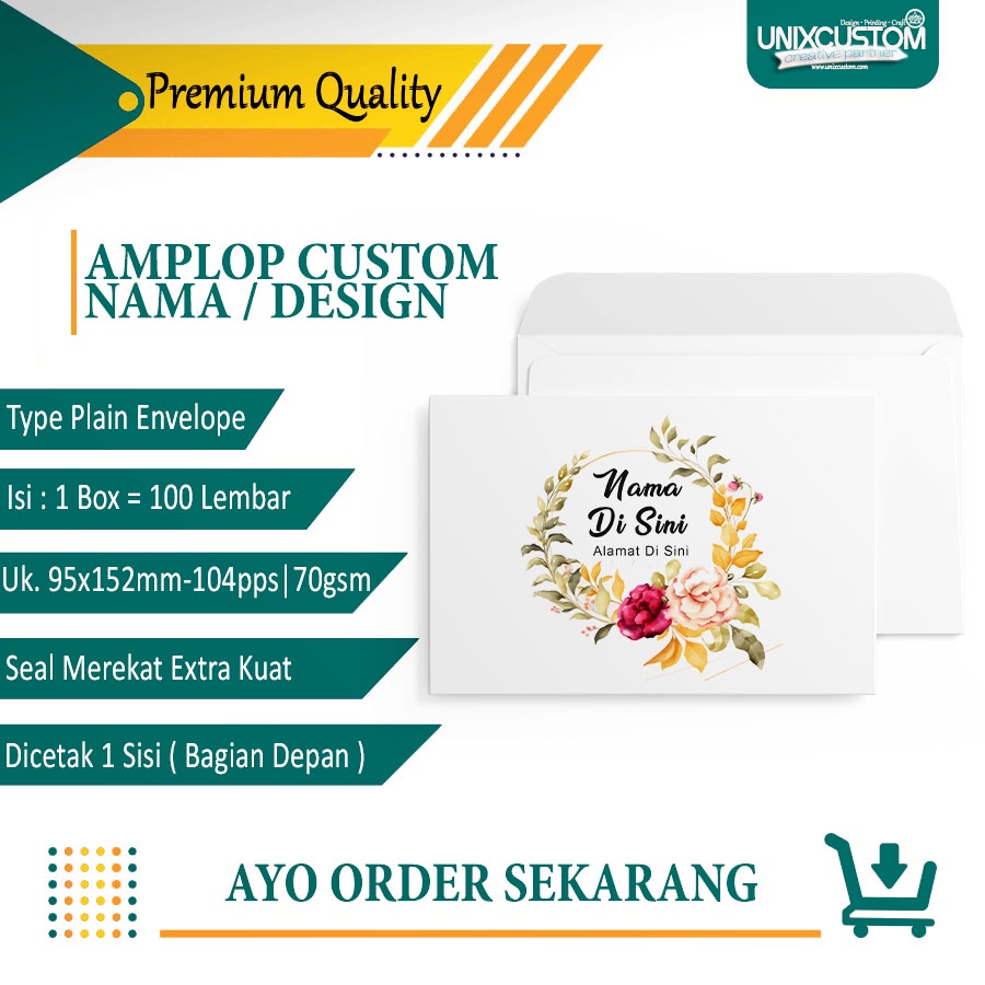 

Amplop Undangan / Amplop Sumbangan / Amplop Custom Desain