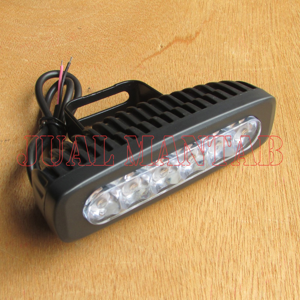 Lampu Sorot Fokus Motor Dan Mobil 6 LED TW 4301 Bar Cree 6 Titik 6 Mata Sebaris WaterProof Universal Murah