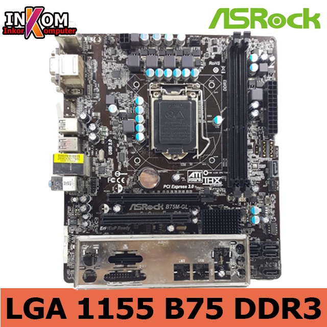 Motherboard Mainboard Mobo LGA 1155 B75 Asrock