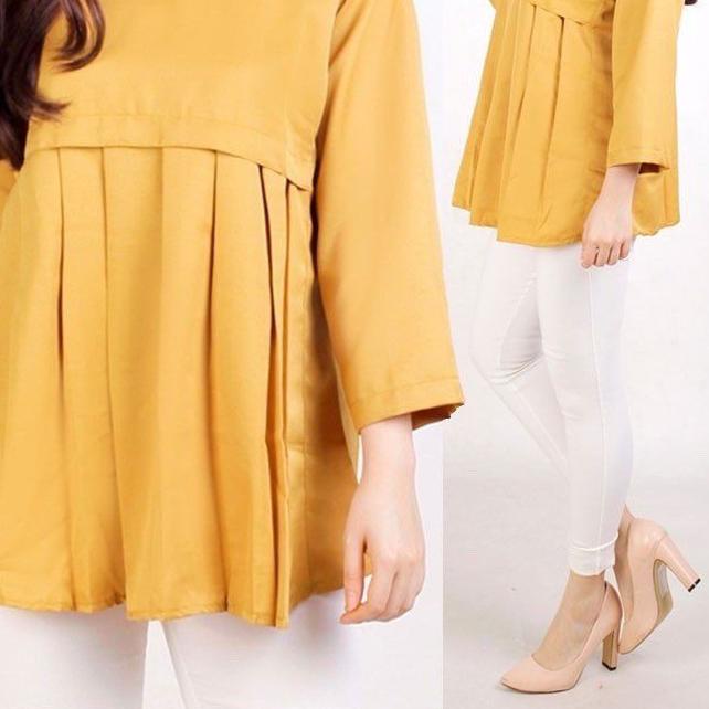 ➶ BAJU BLOUSE WANITA JUMBO BIG SIZE XL XXL LD 110cm baju atasan cewek gemuk hamil 6135 modis elegan