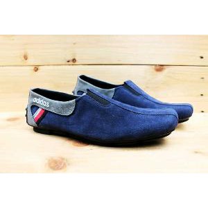 Adidas Sepatu Slip On Pria Casual Messi Navy Biru Dongker Kulit Suede