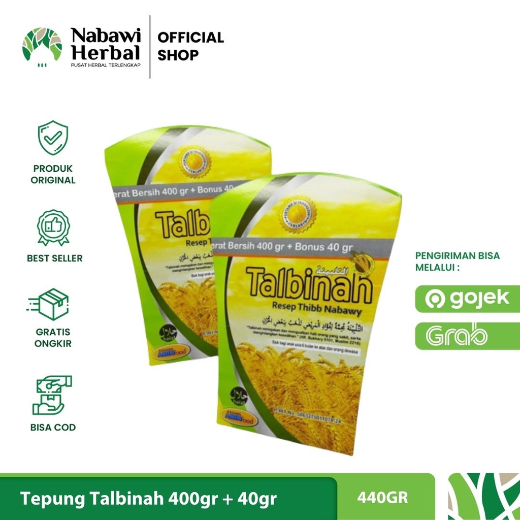 

Tepung Gandum Talbinah Thibb Nabawy 400gr + 40gr