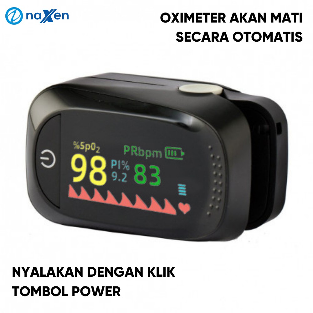 Naxen Fingertip Pulse Oximeter Oximetry Sp02 Saturation Monitor LED