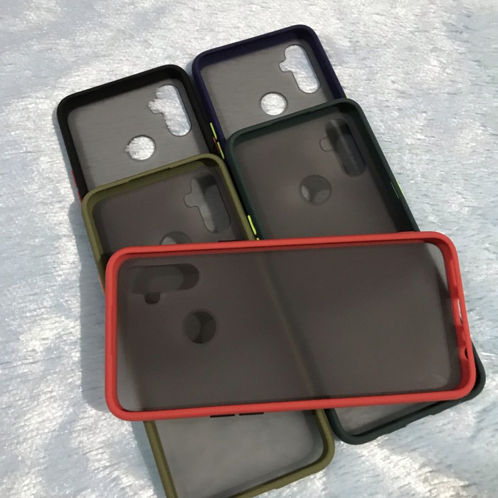 PREMIUM HYBRID CASE BLACK DOVE ANTI PECAH ANTI OIL FOR REALME C3