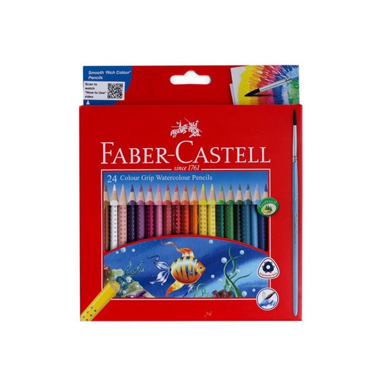 

FABER CASTELL PENCILS WARNA WATER COLOUR GRIP 24L 116243