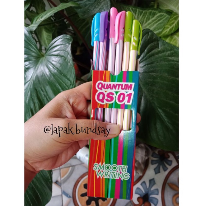 

pulpen murah, pulpen spiral, ballpoint quantum QS 01 (1 pak isi 12)