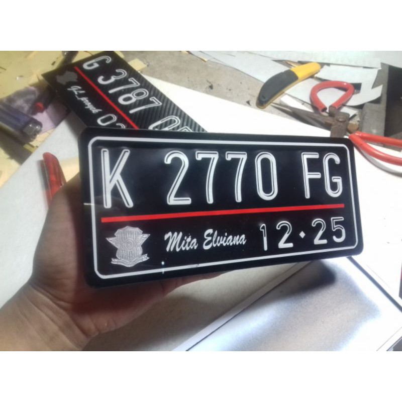 Plat motor Variasi.