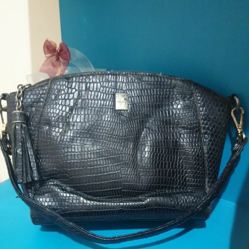 ❌❌SOLD❌❌ {Preloved} Tas Elegance Croco Shoulder / Sling Bag (baca Deskripsi sebelum Membeli)