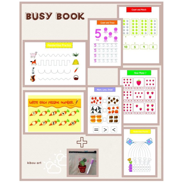 

Busy Book / Buku aktivitas anak / Worksheet / Activity Book