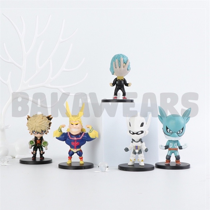 Action Figure My Hero Academia: Cute Kawaii Version - All Might, Eraser Head, Midoriya, Todoroki, Bagukou, Iida, Uraraka, Tsuyu, Stain, Shigaraki