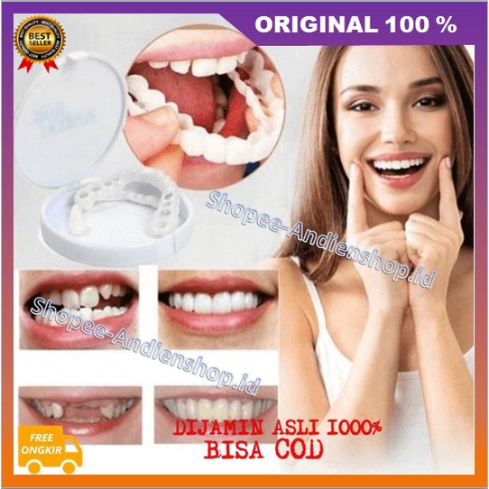 [BISA COD] Snap On Smile Veneer Gigi Instan 100% ASLI ORIGINAL
