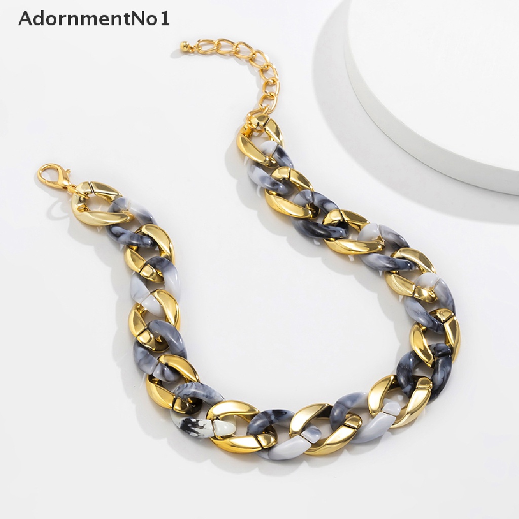 (AdornmentNo1) Kalung Choker Bahan Akrilik Tebal Gaya Gothic Untuk Wanita