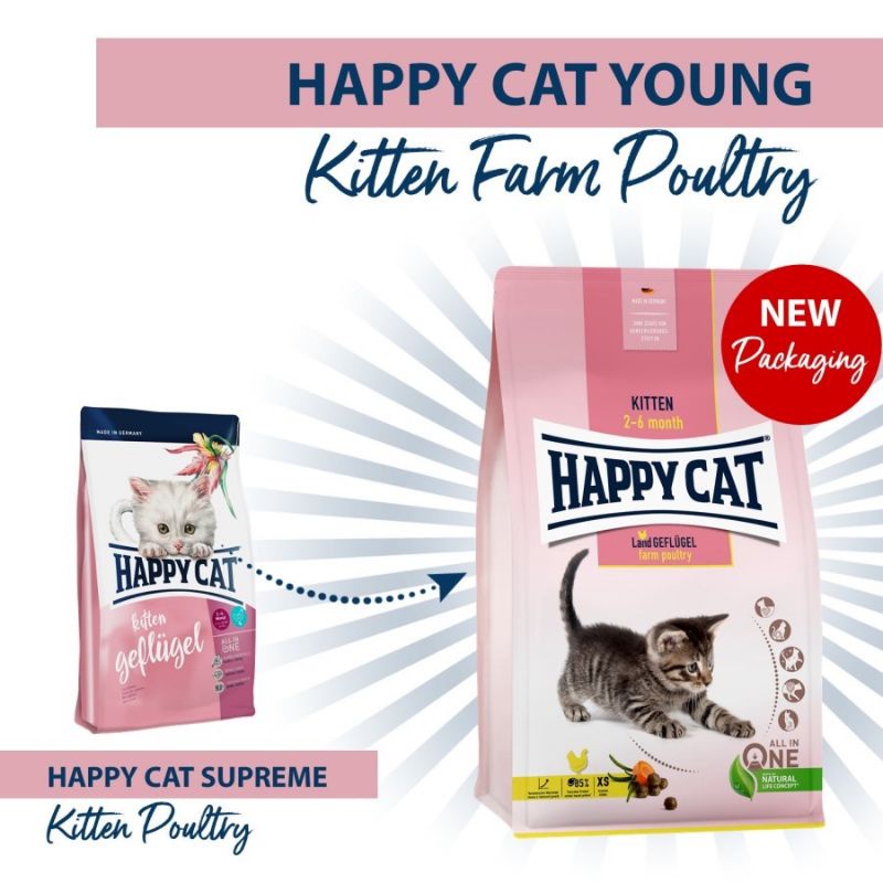 Happy Cat SUPREME kitten poultry 300gr Happy cat Kitten Geflugel