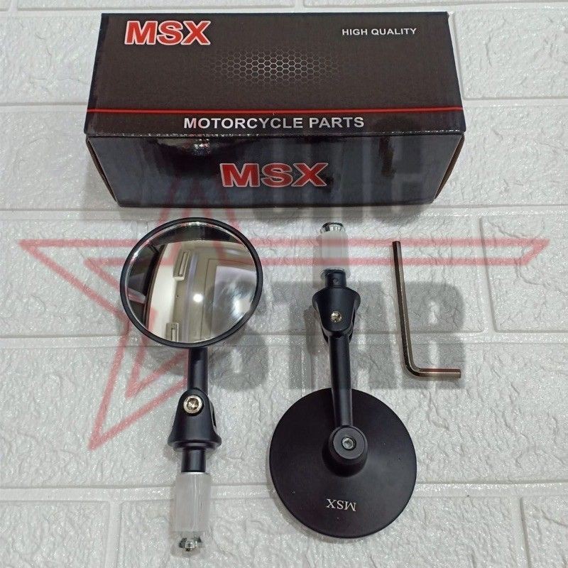 Spion Jalu Spion Bar End Bulat Msx Kaca Cembung Universal Semua Motor
