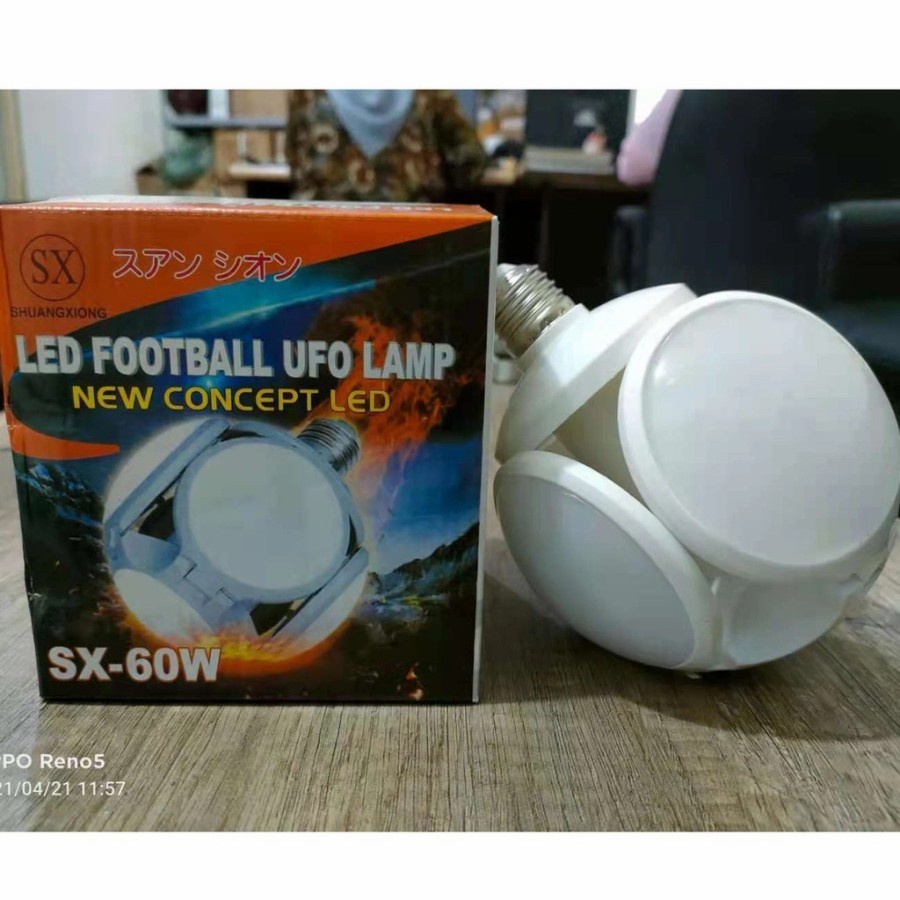 COD LAMPU LED FOOTBALL 5 SISI UFO LAMP SX-60W / LAMPU DRAGON BALL SX-60W / LAMPU 5 SISI SX-60 WATT