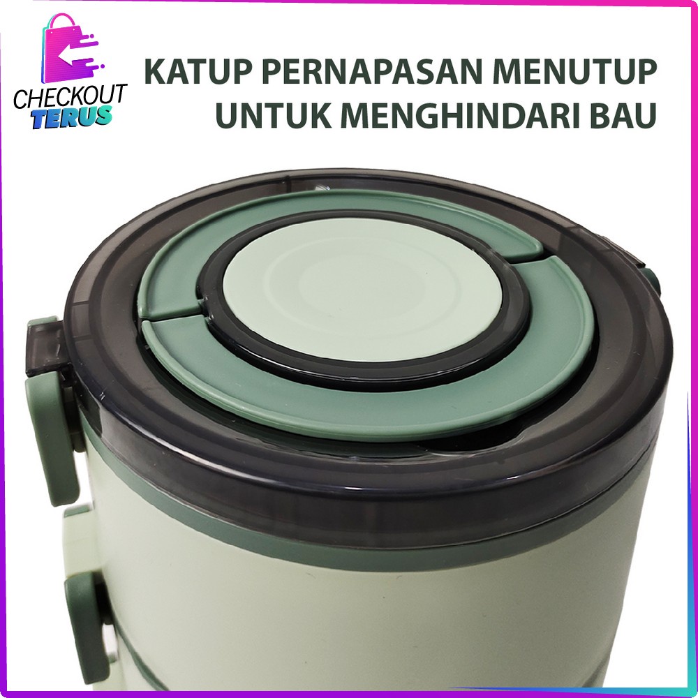 CT C482 Tempat Makan Portable Rantang Tingkat Susun Anti Tumpah Kotak Makan Bekal Set Lunch Box